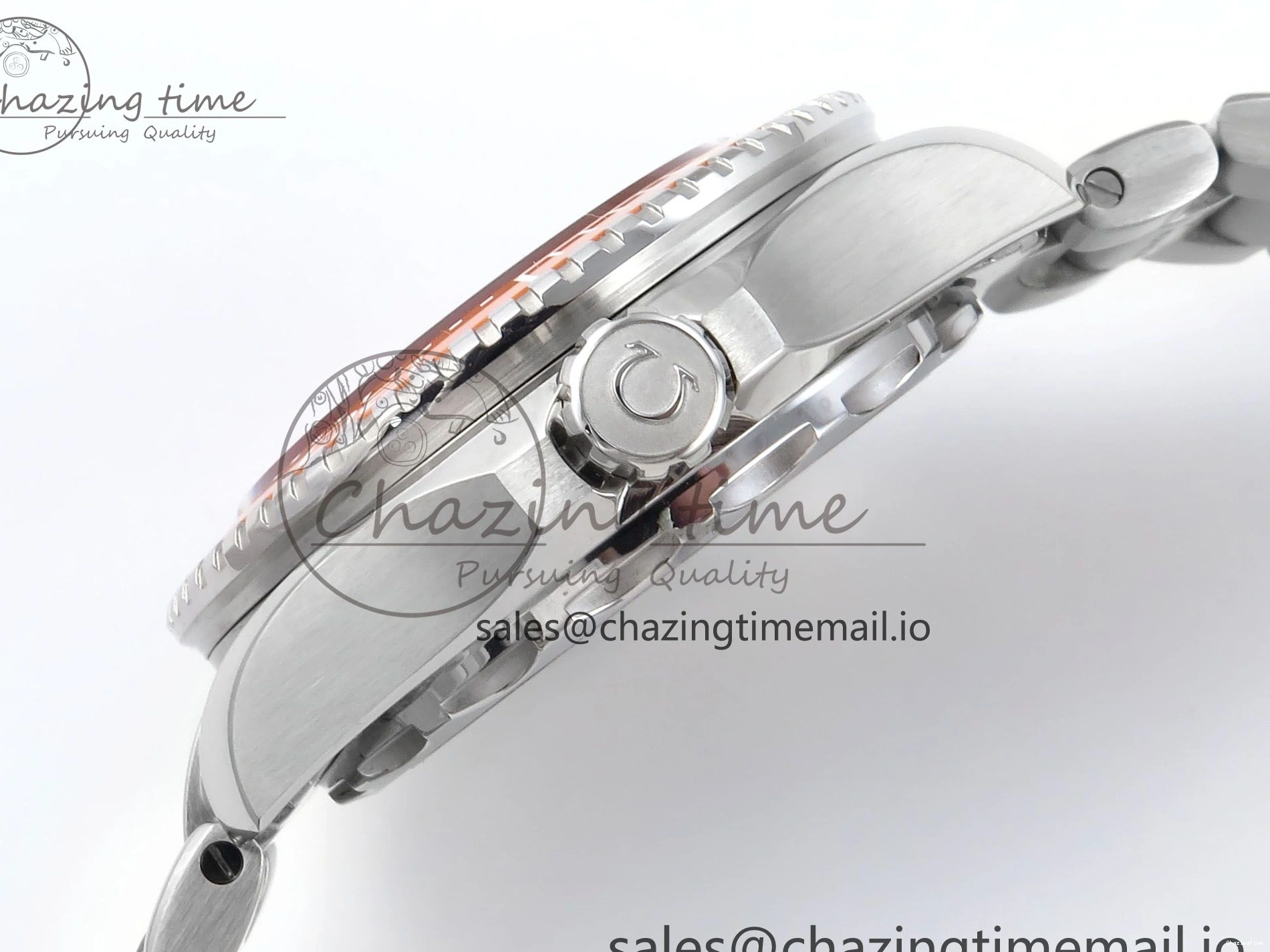 0408 Seamaster 6000M Ultra Deep SS VRF 1:1 Best Edition Gray Dial Orange Bezel on SS Bracelet A8912 Super Clone NewStyle 7687